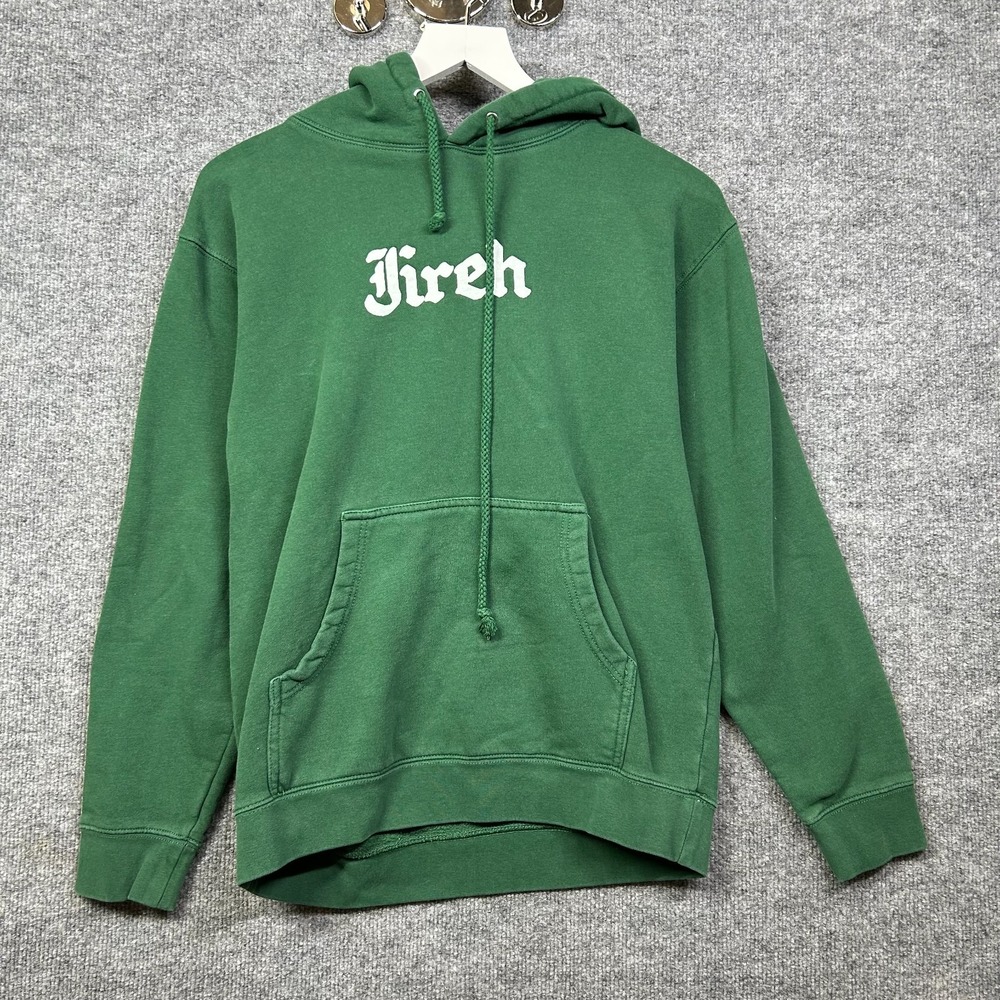 Elevation Worship Jireh Hoodie Mens Small Green Good Graphic Pullover IND4000C